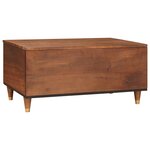 vidaXL Tables basses avec tiroir avec étagère avec stockage Marron 80 x 54 x 40 cm