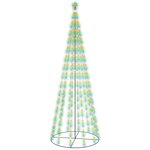 vidaXL Arbre de Noël cône 732 LED Colorées 160x500 cm