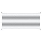 vidaXL Voile d'ombre Gris clair et blanc 4 5 x 2 m