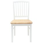 vidaXL Chaises de salle à manger 2 Pièces Blanc 50 x 52 5 x 91 cm