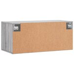 vidaXL Armoire murale sonoma gris 80x36 5x35 cm bois d'ingénierie