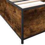 vidaXL Cadre de lit sans matelas chêne fumé 75x190 cm