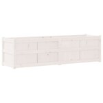 vidaXL Jardinière blanc 180x50x50 cm bois de pin massif