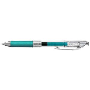 Stylo Roller encre gel rétractable ENERGEL PURE BL77 Pointe 0 7 mm turquoise PENTEL