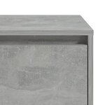 vidaXL Table de chevet gris béton 45x34x44 5 cm bois d'ingénierie
