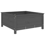 vidaXL Jardinière gris 82 5x82 5x39 cm bois massif de pin