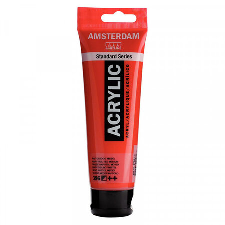 Peinture acrylique en tube - rouge naphtol moyen - 120ml - amsterdam