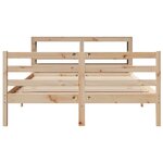 vidaXL Cadre de lit sans matelas 140x200 cm bois massif de pin