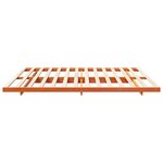 vidaXL Cadre de lit surélevé Marron cire 180 x 220 cm
