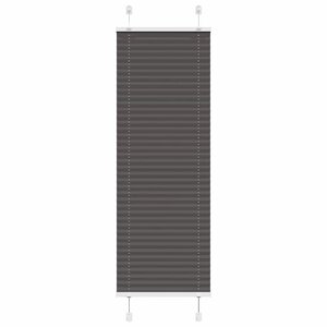 vidaXL Store plissé noir 50x150 cm largeur du tissu 49 4 cm polyester