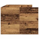 vidaXL Lit d'appoint Bois Ancien 90 x 200 cm Bois d'ingénierie