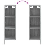 vidaXL Cabinet de Salle de Bain Mural Sonoma gris 33 x 34 5 x 60 cm