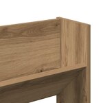vidaXL Cabinets à chaussures muraux avec étagère 2 Pièces chêne artisanal