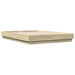vidaXL Cadre de lit chêne sonoma 150x200 cm bois d'ingénierie
