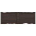 vidaXL Dessus de table bois massif traité bordure assortie