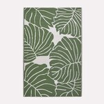 Tapis extérieur terrasse réversible - Tapis de jardin imperméable et résistant UV - Ada - Vert- 150x240 cm - HOMESCAPES