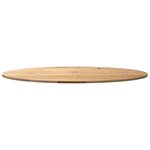 vidaXL Dessus de table 140x60x2 cm bois de chêne massif ovale