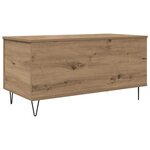 vidaXL Table basse chêne artisanal 90 x 44.5 x 45 cm Bois d'ingénierie