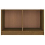 vidaXL Meuble TV Marron miel 70x33x42 cm Bois de pin massif