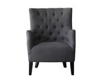 Fauteuil Scandinave Tissu "Duchesse" - 76 x 83 x 100 5 cm - Gris