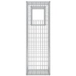 vidaXL Jardinière/Poteau de panier de gabion 2 Pièces Acier 50x50x160 cm