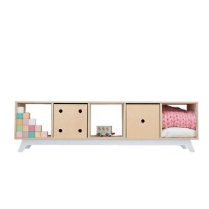 Meuble de rangement NABOSKY blanc 1x5