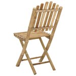 vidaXL Chaise de jardin 4 Pièces Naturel Bambou