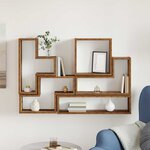 vidaXL Cube mural Autre Bois ancien 96 x 12 x 64 cm Bois d'ingénierie