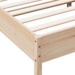 vidaXL Cadre de lit sans matelas 160x200 cm bois massif de pin