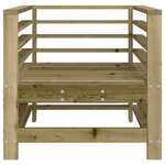 vidaXL Chaises de jardin 2 Pièces bois de pin imprégné