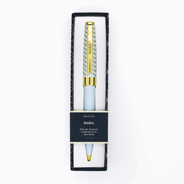 Stylo personnalisé prénom de femme au choix - Pastel Chic - Maria - Draeger