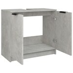 vidaXL Armoire de bain Gris béton 64 5x33 5x59 cm Bois d'ingénierie