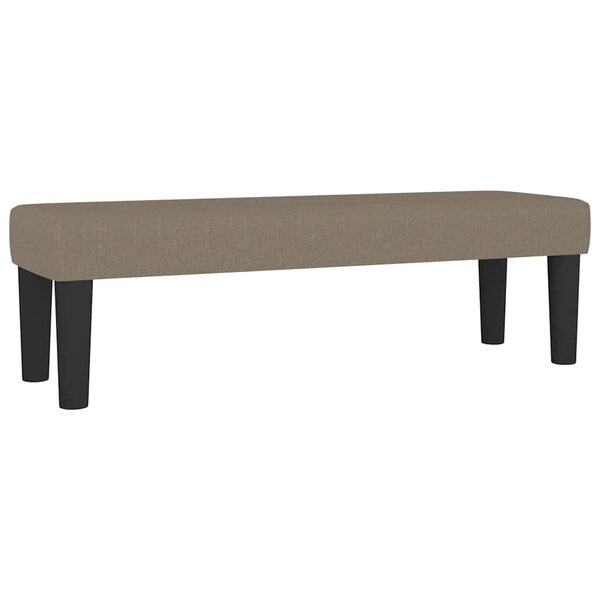 vidaXL Banc Taupe 100x30x30 cm Tissu