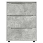 vidaXL Armoire de rangement Gris béton 60 x 48 x 81 cm