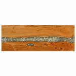 vidaXL Table console Marron 100 x 35 x 75 cm Bois de teck massif