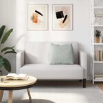 vidaXL Coussin de Dos Gris clair 60 x 20 x 50 cm