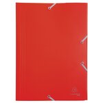 Chemise à élastique 3 rabats A4 Polypropylène 4/10e Opaque Coloris aléatoire EXACOMPTA