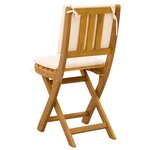 vidaXL Chaises de bistrot d'extérieur 4 pc Crème blanc
