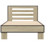 vidaXL Cadre de lit sans matelas chêne sonoma 90x190 cm