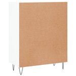 vidaXL Buffet blanc 69 5x34x90 cm bois d'ingénierie