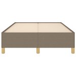 vidaXL Cadre de lit sans matelas taupe 120x200 cm tissu