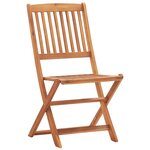 Vidaxl chaises pliables d'extérieur 4 pcs bois d'acacia solide