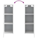 vidaXL Cabinet de Salle de Bain Mural Blanc 33 x 34 5 x 60 cm