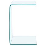 vidaXL Table d'appoint 40x40x60 cm Verre trempé