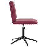 vidaXL Chaise à manger Rouge bordeaux Velours