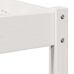Cadre de lit vidaXL avec tête de lit Blanche 90x210 cm en bois de pin massif