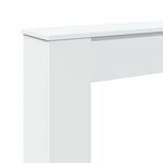 VidaXL Cadre de cheminée blanc 100x20x100 cm bois d'ingénierie