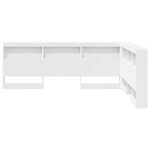 vidaXL Tête de lit de rangement Blanc 160 cm Bois d'ingénierie
