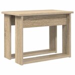 vidaXL Ensemble de tables basses 2 Pièces Chêne Sonoma Bois d'ingénierie