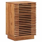 vidaXL Table de chevet faite main Marron Teck 40 x 30 x 60 cm